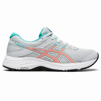 Női Asics Gel-Contend 6 Futócipő AS6584197 Fehér/Narancssárga Korall